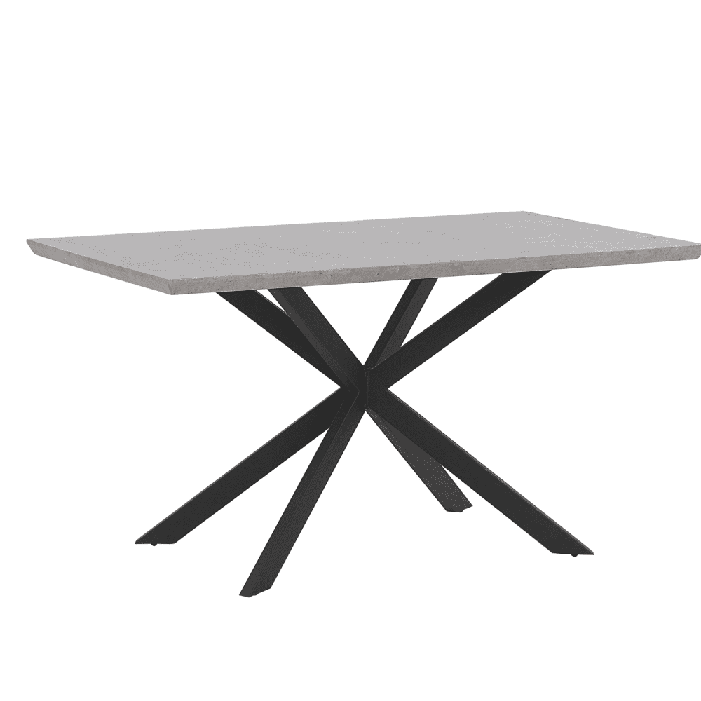 Beliani Jedálenský stôl SPECTRA betónový vzhľad 140 x 80 cm
